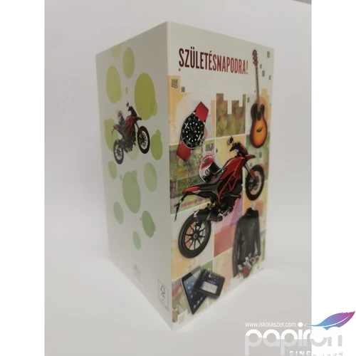 Képeslap 7 ARGUS 15-6526 Szülinap férfi motor,gitár,telef 