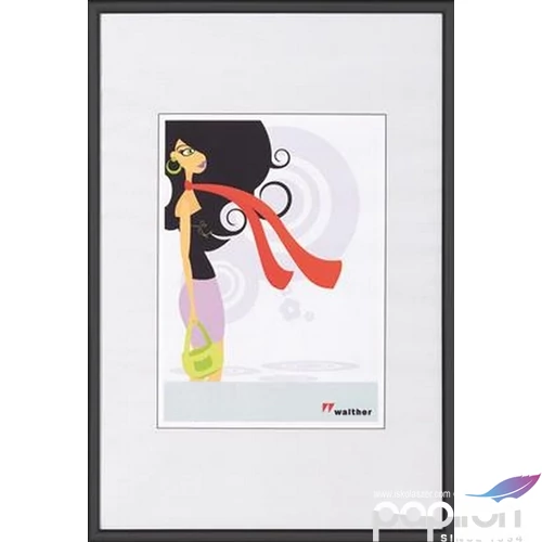 Képkeret 13x18cm New Lifestyle fekete műanyag álló/fekvő képkeret 690-KV318B