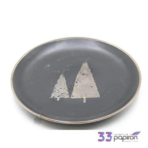 Kerámia bögre + tálka + tányér karácsonyi fehér csillag