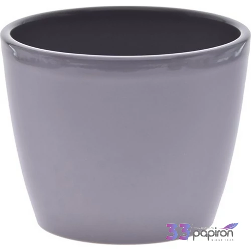 Kerámia kaspó szürke Ziertopf 12cm