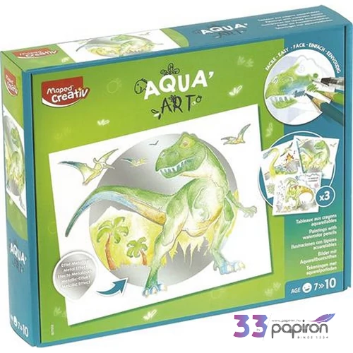 Készségfejlesztő készlet Maped Akvarell Festőkészlet, Maped Creativ Aqua Art, Dinoszaurusz