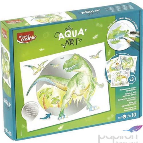 Készségfejlesztő készlet Maped Akvarell Festőkészlet, Maped Creativ Aqua Art, Dinoszaurusz