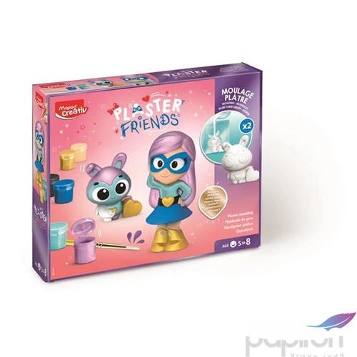 Készségfejlesztő készlet Maped Gipszkiöntő Készlet Formákkal,Festékkel Maped Creativ Plaster Friends Girly
