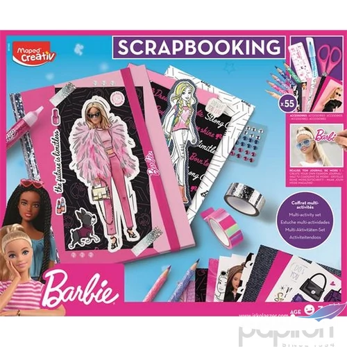 Készségfejlesztő készlet Maped Scrapbooking készlet 50 darabos Maped Creativ Scrapbooking set-Barbie