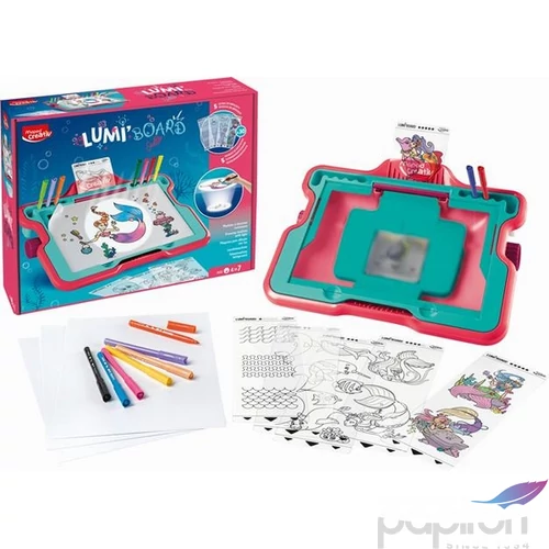 Készségfejlesztő készlet Maped Rajzkészlet, Maped Creativ Lumi Board Hableány