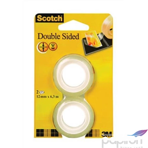 Ragasztó kétoldalú 3M/Scotch Double Sided Tape 12mmx6, 3m