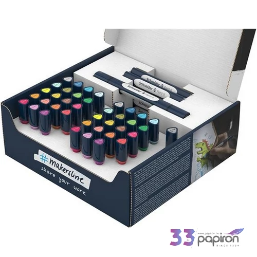 Kétvégű marker készlet 52 darabos, Paint-It 040 Twin marker Set 1, 20 különböző szín