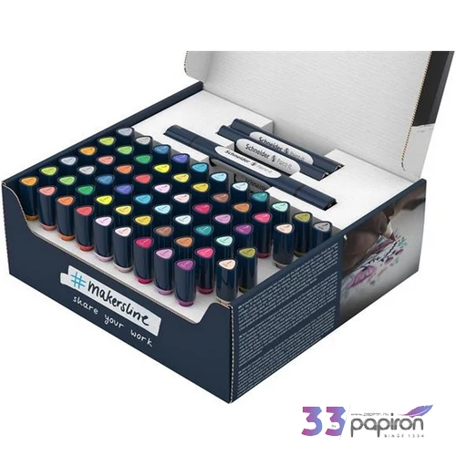 Kétvégű marker készlet 72 darabos, Paint-It 040 Set complete, 30 különböző szín