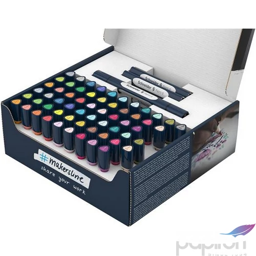 Kétvégű marker készlet 72 darabos, Paint-It 040 Set complete, 30 különböző szín