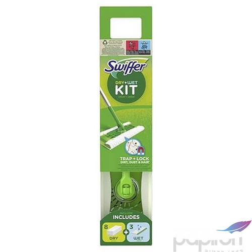 Kezdőkészlet felmosó nedves- és száraz utántöltőve SWIFFER Sweeper