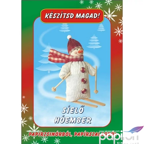 Kézműves csomag Sielő hóember 