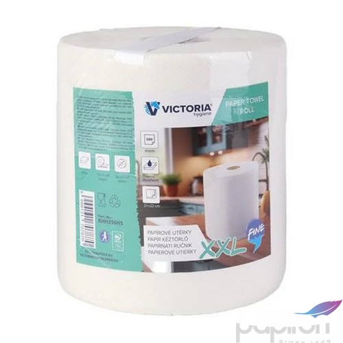 Kéztörlő tekercses 2 2 rétegű 500lap VICTORIA HYGIENE Fine XX