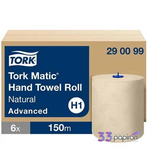 Kéztörlő tekercses 2 2 rétegű H1 rendszer Advanced TORK Matic natúr