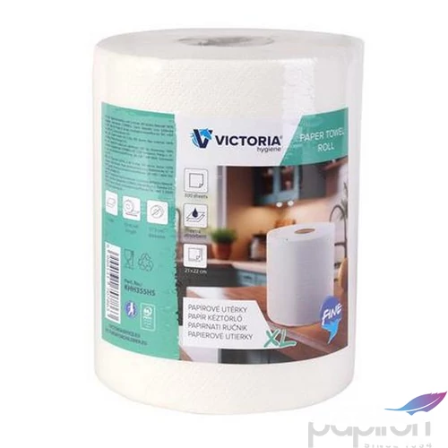 Kéztörlő tekercses Victoria 2 rétegű, 300 lap XL KHH355HS