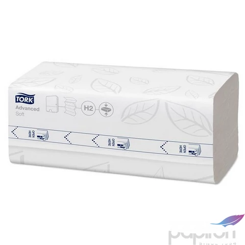 Kéztörlő tömörített Interfold 2 réteg 200lap H2 rendszer Advanced TORK Xpress Soft Multifold