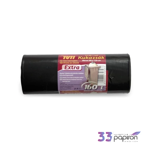 Szemeteszsák Alufix 160L , extra, Tuti, 80x120cm 10db/csom