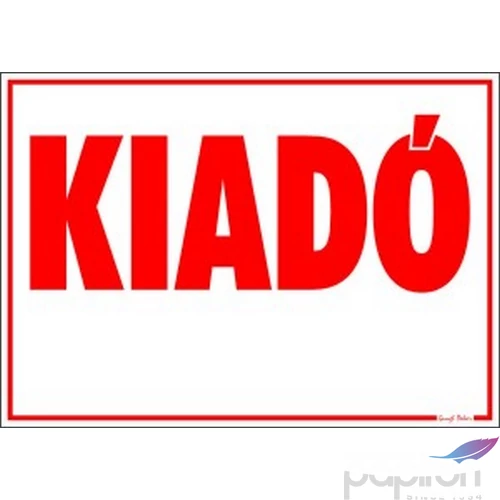 Információs tábla KIADÓ 