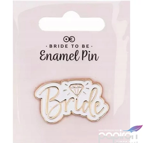 Party kitűző "Bride rose gold