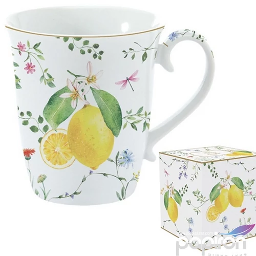 Bögre Porcelán 2,7dl Fleurs et Citrons dobozban