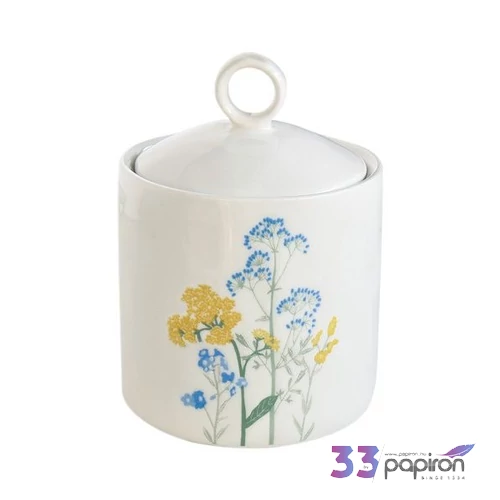 Konyhai tároló Porcelán 9x13cm, Mille Fleurs Yellow