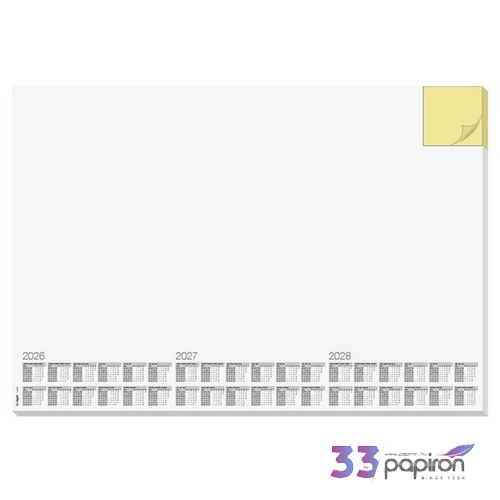 Könyökalátét 595x410 mm 3éves és heti tervezővel jegyzettömbbel SIGEL 