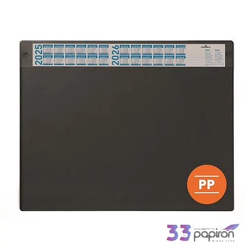 Könyökalátét 650x480 mm éves naptárral DURABLE fekete