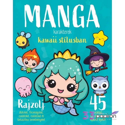 Könyv Manga karakterek kawaii stílusban