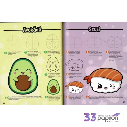 Könyv Manga karakterek kawaii stílusban