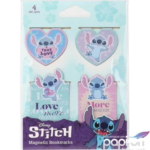 Könyvjelző mágneses Stitch 1 vegyes 4 db/bliszter Colorino