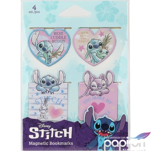 Könyvjelző mágneses Stitch 2 vegyes 4 db/bliszter Colorino