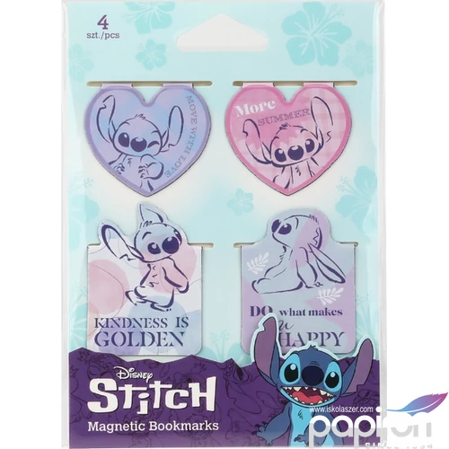 Könyvjelző mágneses Stitch 3 vegyes 4 db/bliszter Colorino