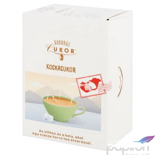 Koronás kockacukor