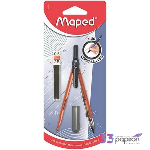 Körző heggyel 2in1 ceruzává alakítható MAPED „Compass Pen” vegyes színek