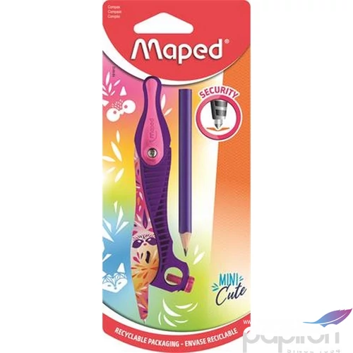 Körző készlet Maped ceruzával és adapterrel,Mini Cute vegyes színek