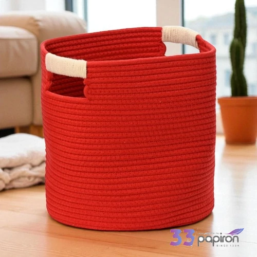 Kosár-tároló 24' piros 28cm sdkae