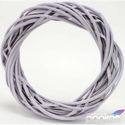 Koszorú vesszőből 25cm pasztell lila, 25cm