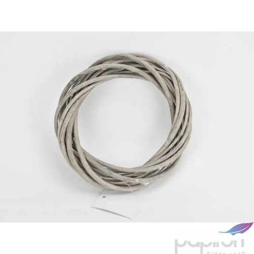 Koszorú vesszőből 15cm szürke 15cm