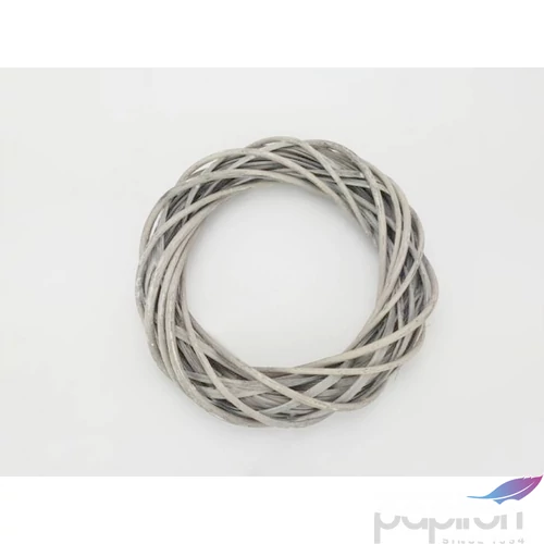 Koszorú vesszőből 20cm szürke 20cm