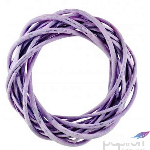 Koszorúalap vesszőből 15cm lila