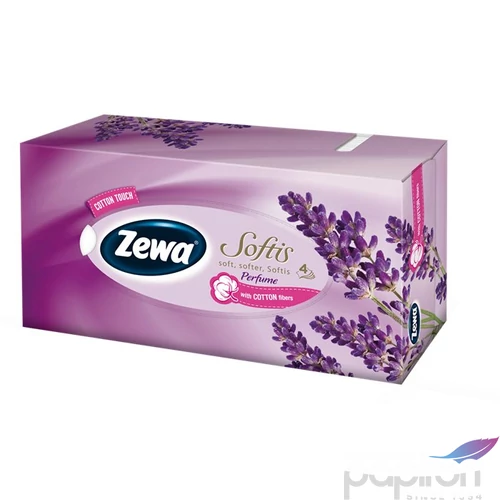 Kozmetikai kendő 4 rétegű 80db ZEWA Softis Levendula