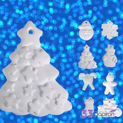 Kreativ karácsonyfadísz festhető Figura készlet 2db-os KPM25