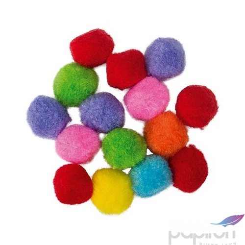 Kreatív dekoráció Junior pompom, vegyes 30mm 15db/csomag, 137472