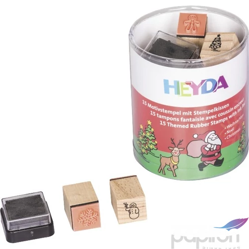 Kreatív nyomda készlet Heyda gyermekeknek + fekete bély.párna karácsonyi 204888480