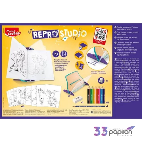 Kreatív rajzkészlet tükörkép technika MAPED CREATIV Repro Studio
