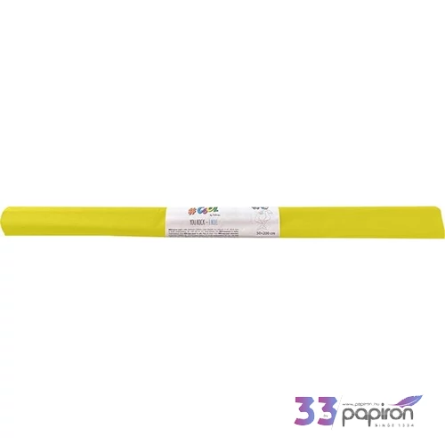 Krepp papír 50x200cm COOL BY VICTORIA, világossárga HPRV00111