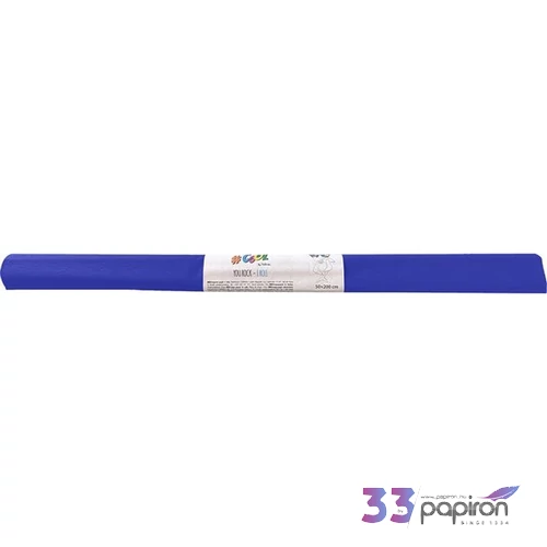 Krepp papír 50x200cm COOL BY VICTORIA, zafírkék HPRV00149