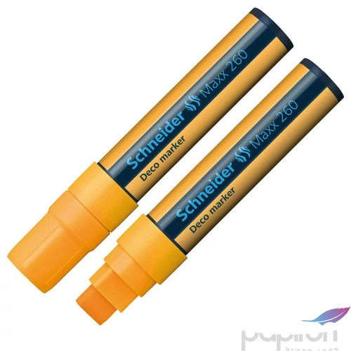Krétamarker Schneider Maxx 260 5-15mm narancs folyékony kréta Írószerek SCHNEIDER 126006