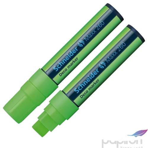 Krétamarker Schneider Maxx 260 5-15mm v.zöld folyékony kréta Írószerek SCHNEIDER 126011