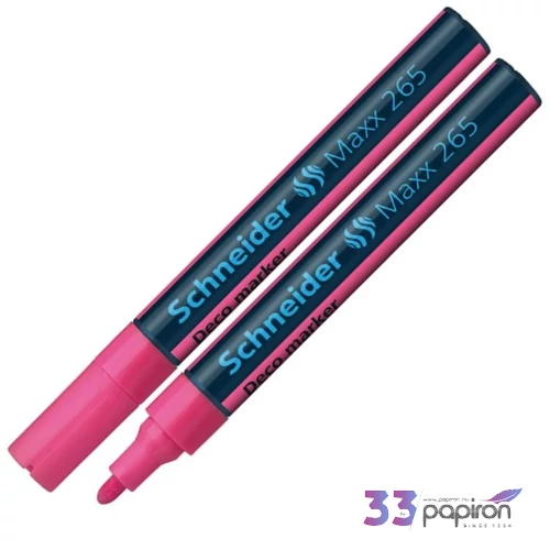 Krétamarker Schneider Maxx 265 2-3mm rózsaszín folyékony kréta Írószerek SCHNEIDER 126509