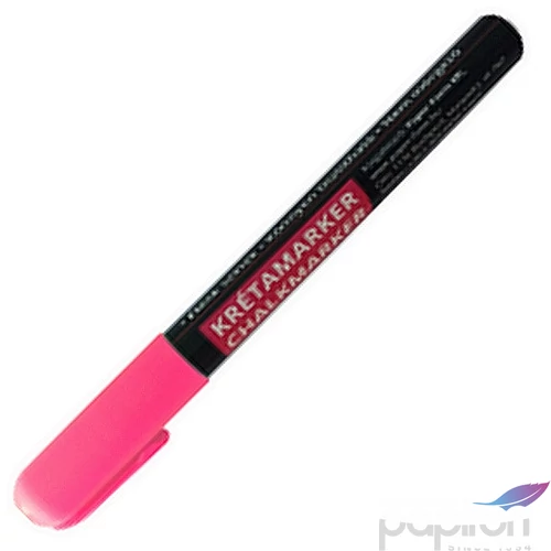 Krétamarker 3-6mm rózsaszín kerek-vágott heggyel(forgatható heggyel) üvegmarker
